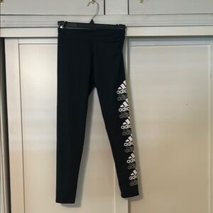Adidas Kids Leggings with White Logo Accents